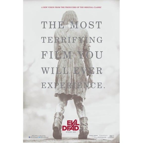 Evil Dead Movie Poster 16x24 Poster Medium Art Poster 16x24 Unframed, Age: Adults, Rectangle Best Posters