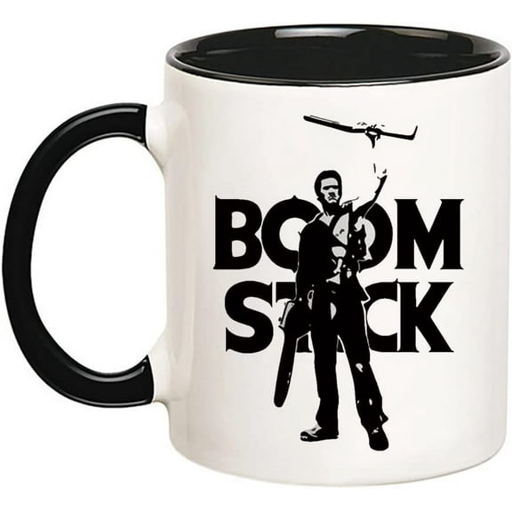 Evil Dead Mug - Boom Stick, 11 Oz Novelty Coffee Mug/Cup,Ceramic mugs, mugs with handle, can heat up