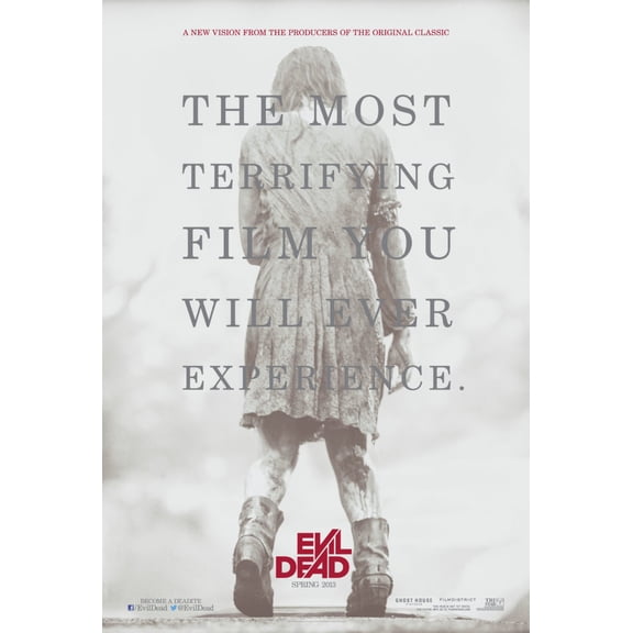 Evil Dead Poster Wall Art 12x16 Print on Metal Sign 12in x 16in Multi-Color Square Adults Z Posters
