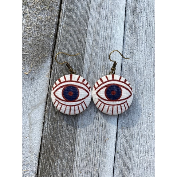 Evil Eye All Seeing Eye Ojo Dangle earrings gift