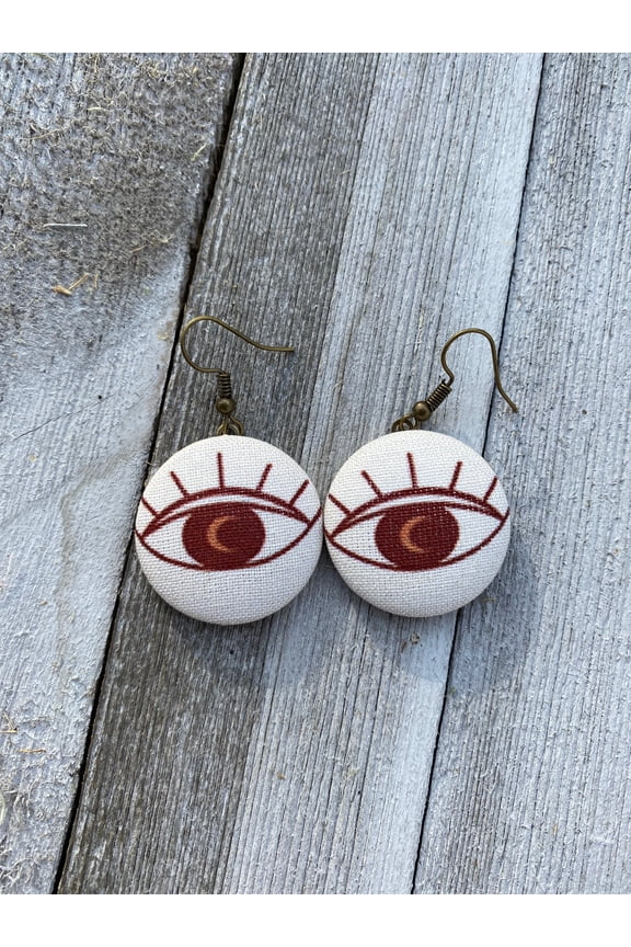 Evil Eye All Seeing Eye Ojo Dangle earrings gift
