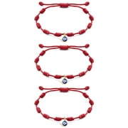 Evil Eye Bracelet Adjustable Red String Amulet for Family Bestfriend