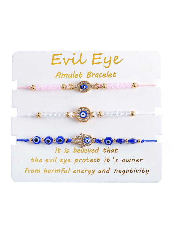 Evil Eye Bracelets Best Friend Bracelets Matching Couple Bracelet for Bff Friendship Relationship Boyfriend Girlfriend Valentines Gift