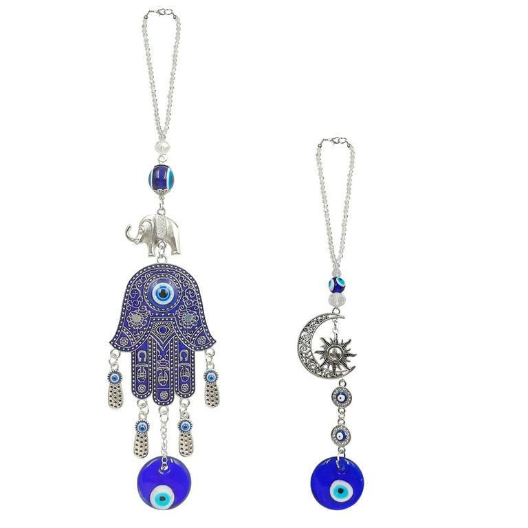 Evil Eye Car Hanging Ornament, AFUNTA PCS Charm Car Mirror