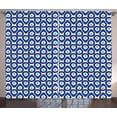 thumbnail image 1 of Ambesonne Evil Eye Curtains 2 Panel Set, Drop Like Bead, 108" x 96", Pale Blue White and Blue, 1 of 2