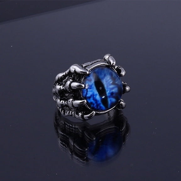 Evil Eye Demon Ring Unisex Personality Punk Cool Fashion European and American Retro Ring