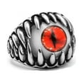 thumbnail image 1 of Evil Eye Eyeball Ring for Men or Women Stainless Steel Biker Ginger Lyne Collection, 1 of 5