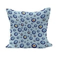 thumbnail image 1 of Evil Eye Fluffy Throw Pillow Cushion Cover, Traditional Protection on Dotted Backdrop Celebration Theme, Rectangle Accent Pillow Case, 26" x 16", Multicolor, by Ambesonne, 1 of 5
