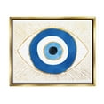 thumbnail image 1 of Evil Eye Glam Rays Pattern Religious Graphic Art Metallic Gold Framed Art Print Wall Art, 1 of 6