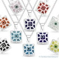thumbnail image 1 of Evil Eye Glass Bead Charm Pendant & Chain Necklace in .925 Sterling Silver, 1 of 1