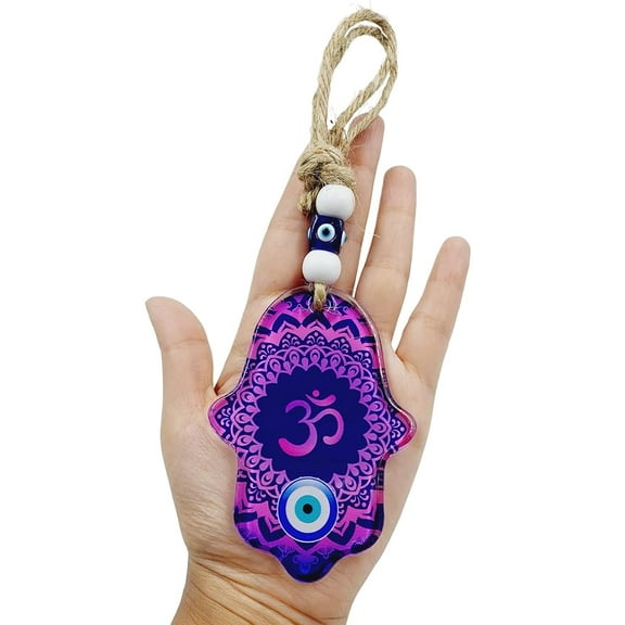Evil Eye Hanging for Home Entrance Door Decoration, Om Nazar Battu for Home Protection, Good Luck Charm and Prosperity at Office and Home