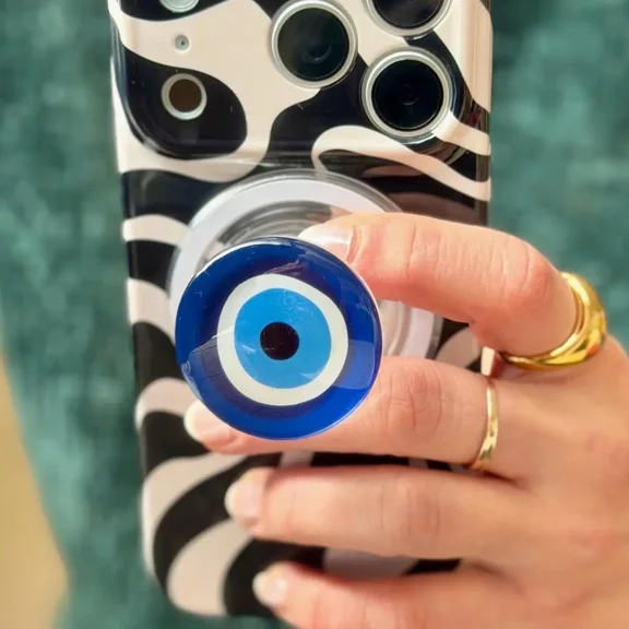Evil Eye Magnetic Grip Handmade Magnetic Phone, iPad & Accessory Gift for Her