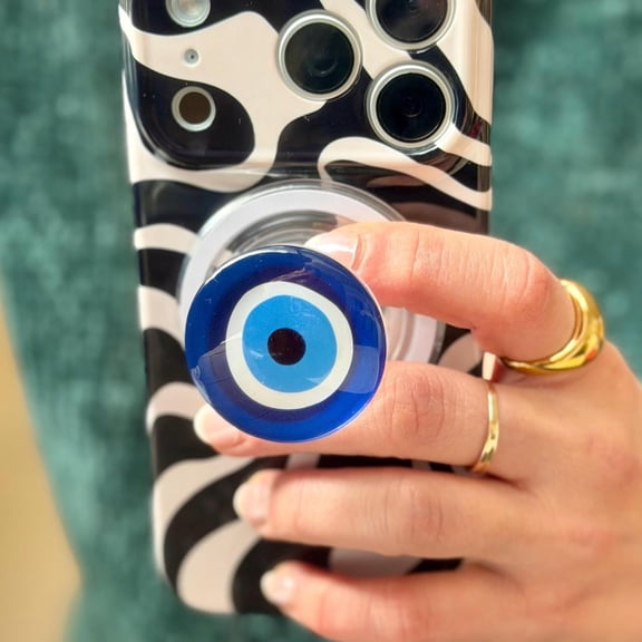 Evil Eye Magnetic Grip Handmade Magnetic Phone, iPad & Accessory Gift for Her
