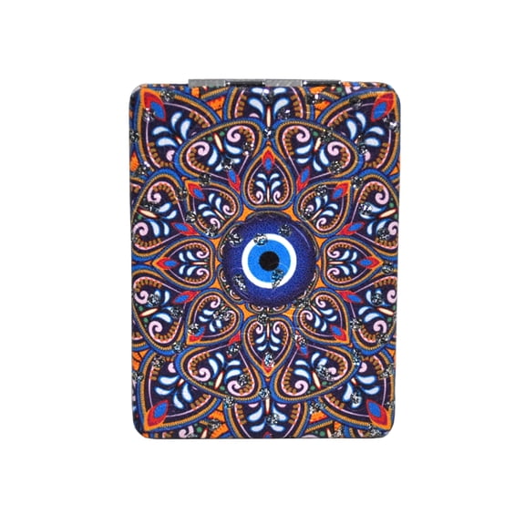 Evil Eye Mandala Kaleidoscope Paisley Cosmetic Mirror