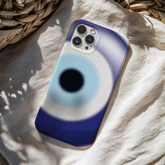 Evil Eye Nazar Tough iPhone Case – Dual-Layer Protective Cover for iPhone 11–13 Series