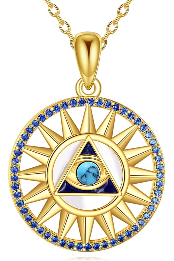 Evil Eye Necklace 925 Sterling Silver Evil Eye Pendant Necklace Luck Protection Jewelry Gift for Women