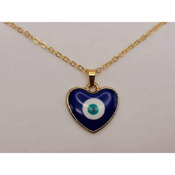 Evil Eye Necklace Blue Evil Eye Blue Eye Necklace • Gift for Her • Anniversary Gift • Birthday Gift •