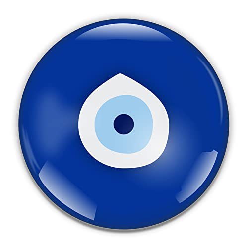 Evil Eye Paperweight in Gift Box, 3 Inch Crystal Dome, Perfect for House Warming Gift