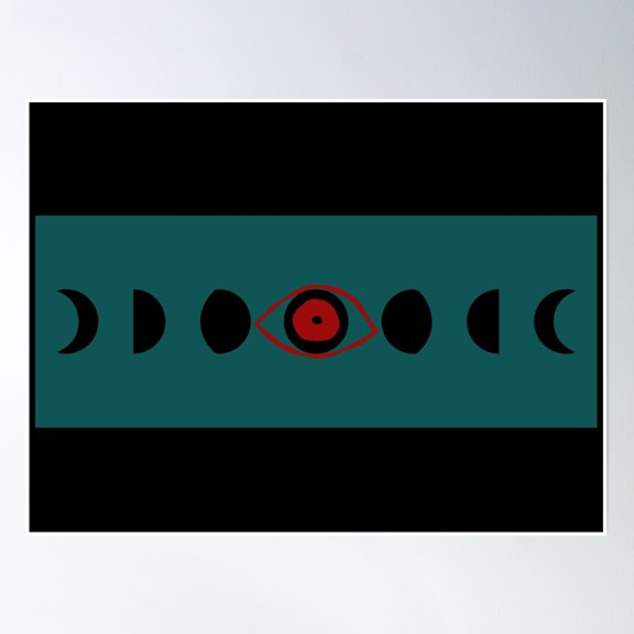 Evil Eye Poster Wall Art, Modern Wall Decor, 12x18 UNFRAMED