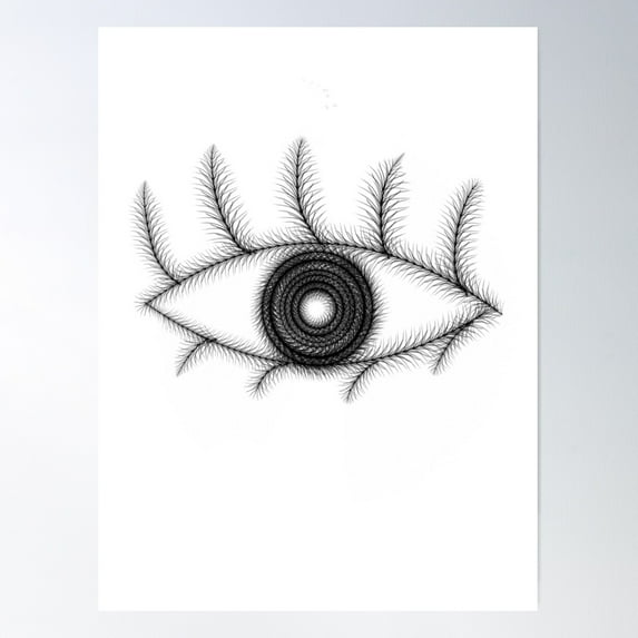 Evil Eye Poster Wall Art, Modern Wall Decor For Living Room Bedroom, 24x36 UNFRAMED