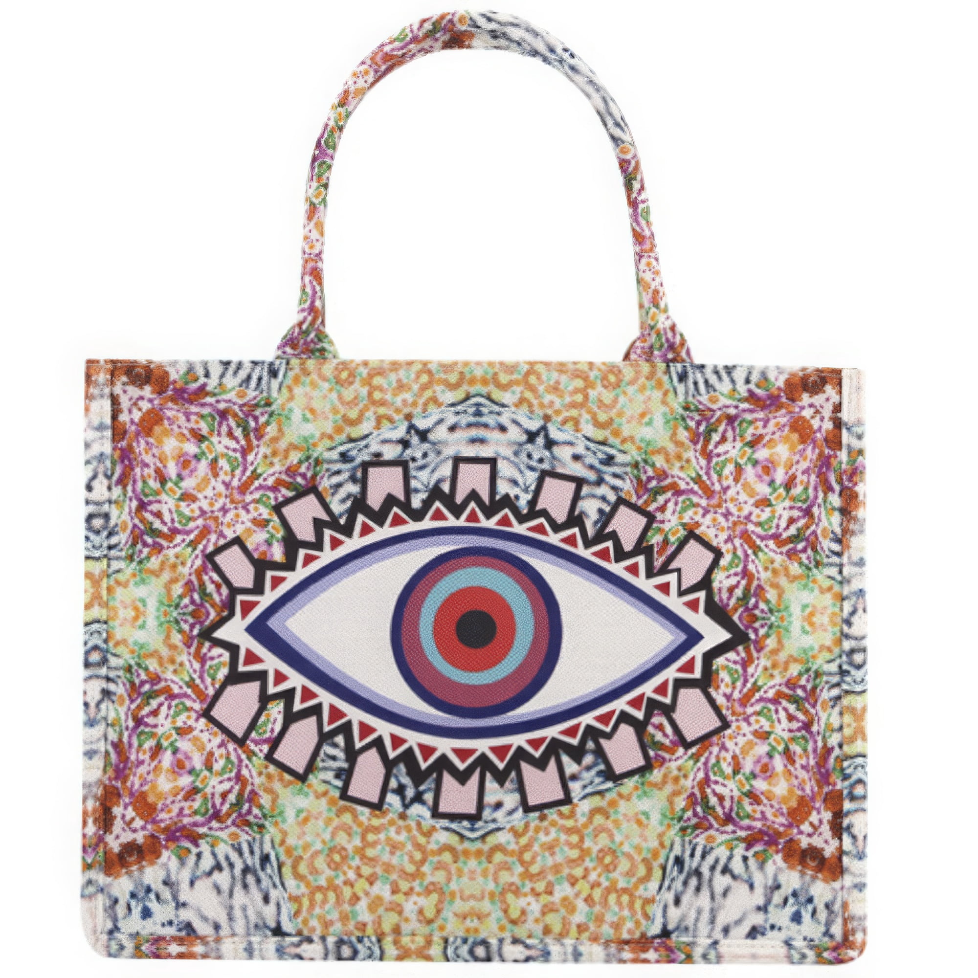 Evil Eye Pattern Print Backpack