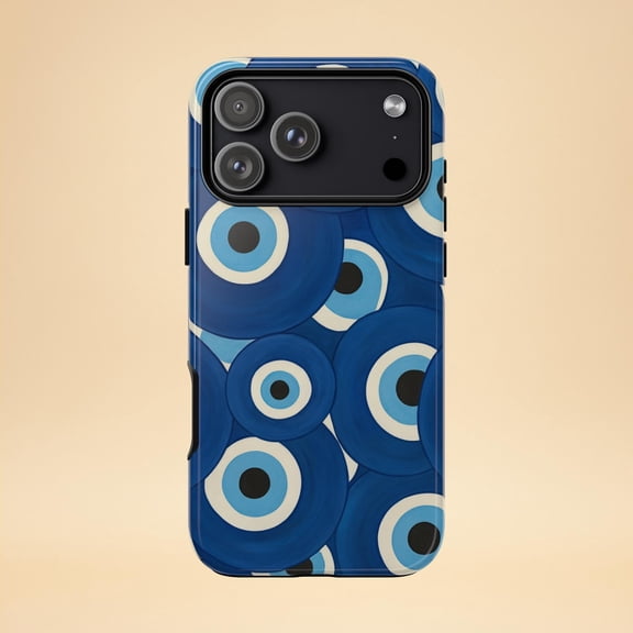 Evil Eye Protection Phone Case For iPhone Samsung Pixel Shockproof Hard Cover Summer Beach Nazar Amulet