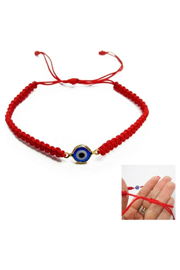 Evil Eye Red String Kabbalah Bracelet Nazar Mati Bead Good Luck Charm Protection