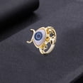 thumbnail image 1 of Evil Eye Ring Adjustable Vintage Geometric Dripping Oil Jewelry Gift For Men Women Durable High Quality Accessory, 1 of 6