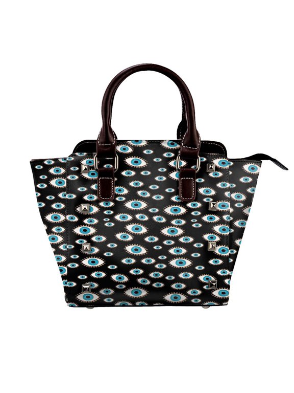 Evil Eye Rivet Fashion One-Shoulder Women's Handbag Tote Bag