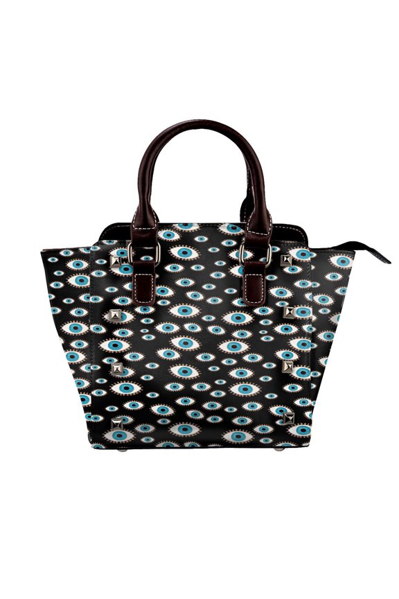 Evil Eye Rivet Fashion One-Shoulder Women's Handbag Tote Bag
