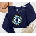 thumbnail image 1 of Evil Eye Sweatshirt - Nazar Crewneck SWEATSHIRT All Size S-5XL, 1 of 5
