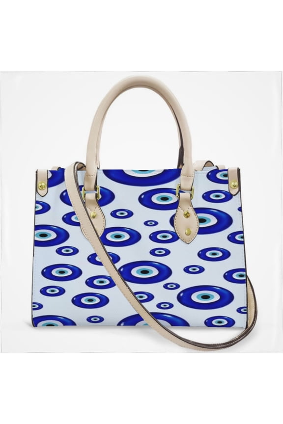 Evil Eye Symbol Cross Body Bags For Women Small Leather Female Handbags Fashion Top-Handle Totes