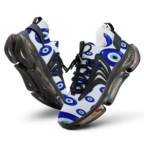 Evil Eye Symbol Walking Shoes for Men Woman Lightweight Tennis Fashion Elastic Sports Shoes Cushion Basketball Shoes