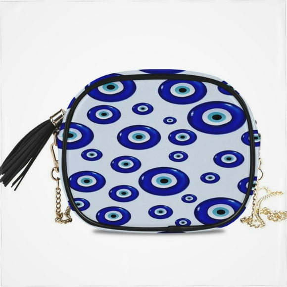 Evil Eye Symbol Women'S Vintage Crossbody Bag Fashion Purses Bag Shoulder Handbag With Adjustable Chain Strap