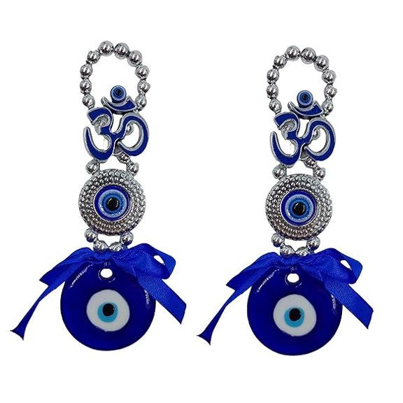 Evil Eye Wall Hanging for Home Entrance Wall Door Hanging, Nazar Battu for Home Protection, Good Luck Charm and Prosperity at Office and Home
