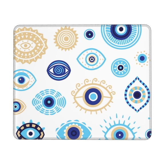 Evil Eyes Magic Talisman Mouse Pad Non-Slip Rubber Gaming Mousepad Rectangle for Computers Laptop 10 x 12 inch