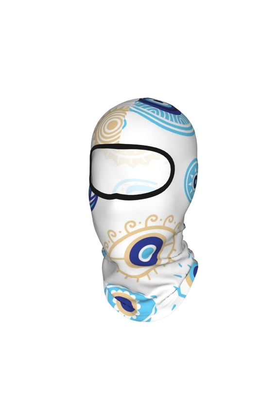 Evil Eyes Magic Talisman Unisex Balaclava Ski Mask Full Face Cover for Cold Weather & UV Protection, Breathable Cooling Helmet Liner