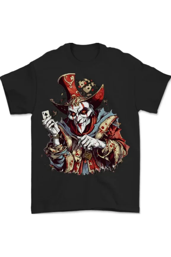 Evil Fun Liner Clown Demon Jester Mischief Humor Unisex T-Shirt, up to size 5XL