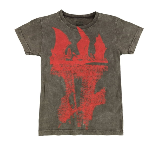 Evil Genius Boys Dinosaur Graphic T-Shirt, Brown, Big Kids (8-20), M