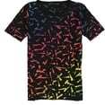 thumbnail image 1 of Evil Genius Womens Gradient Slash Pattern Graphic T-Shirt, Multicoloured, Medium, 1 of 2