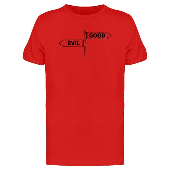 Evil Good Travel Signs Tee Men's -Image by Shutterstock