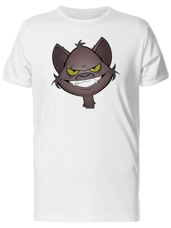 Evil Grinning Cat Tee Men's -Image by Shutterstock