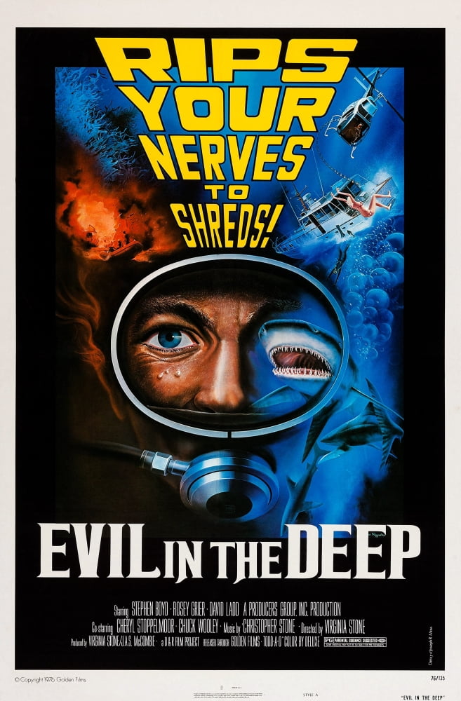 Evil In The Deep Canvas Art - (11 x 17)