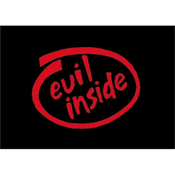 Evil Inside - Sticker - 4 1/2" x 3"