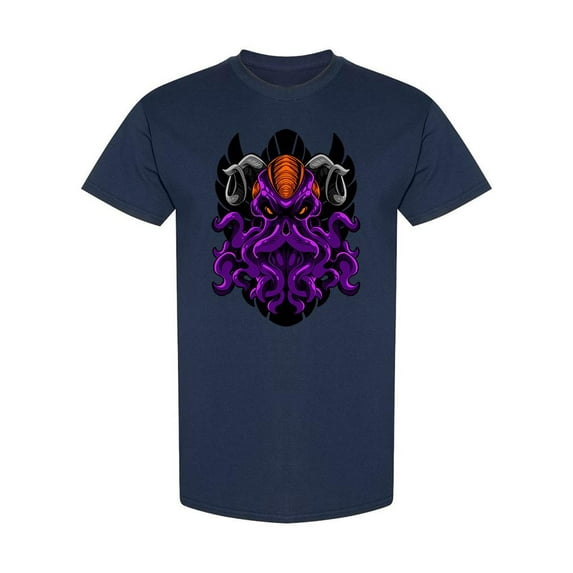 Evil Kraken Mascot T-Shirt Men -Image by Shutterstock, Male Small