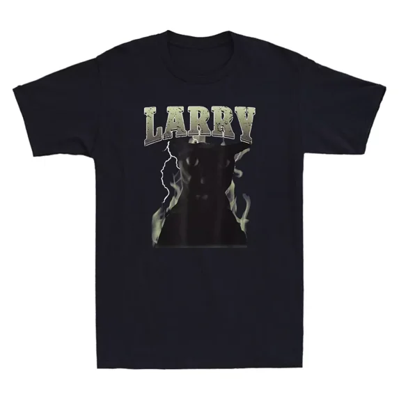 Evil Larry Cat Dank Brainrot Meme Funny Graphic Retro Humor Unisex T-Shirt