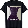 thumbnail image 1 of Evil Larry Cat T-Shirt Unisex S-5XL Hot Trending Shirt, Vintage Birthday Gift, 1 of 3
