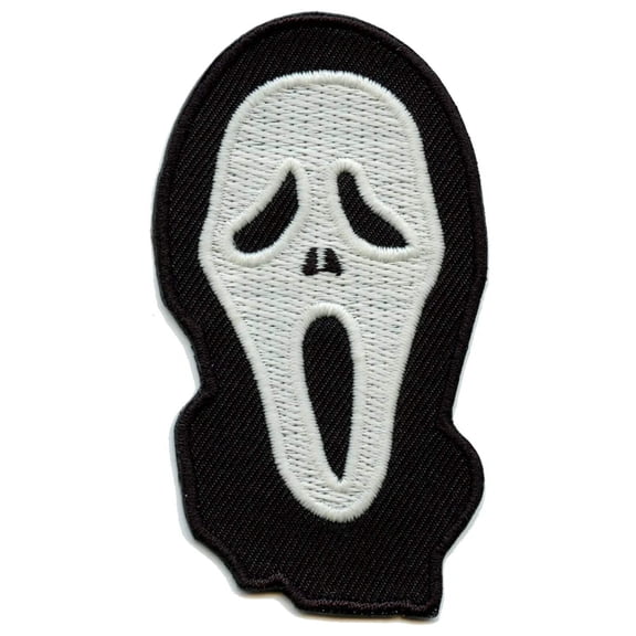 Evil Murder Mask Glow In The Dark Iron On Embroidered Patch