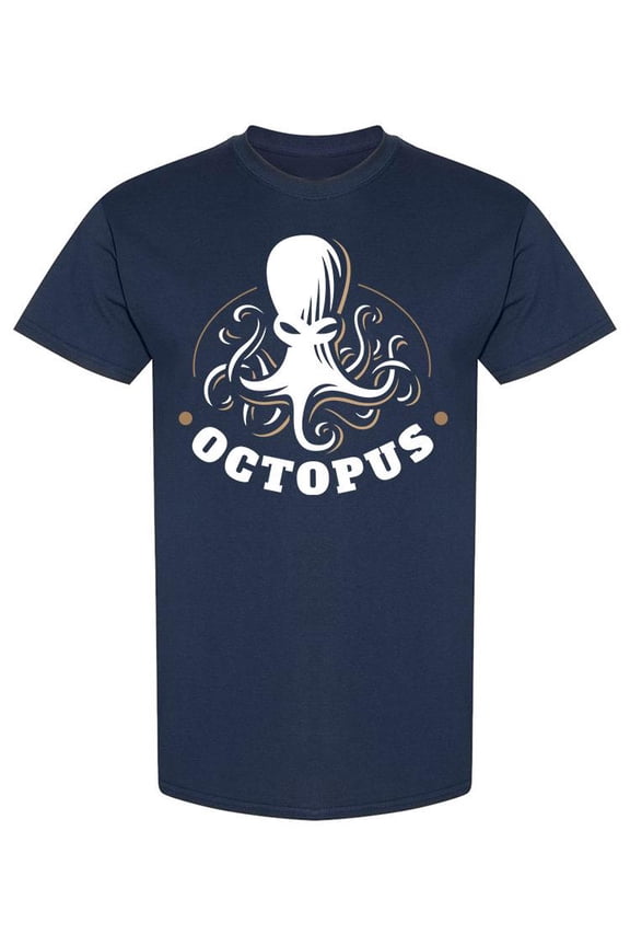 Evil Octopus Logo T-Shirt Men -Image by Shutterstock, Male x-Large