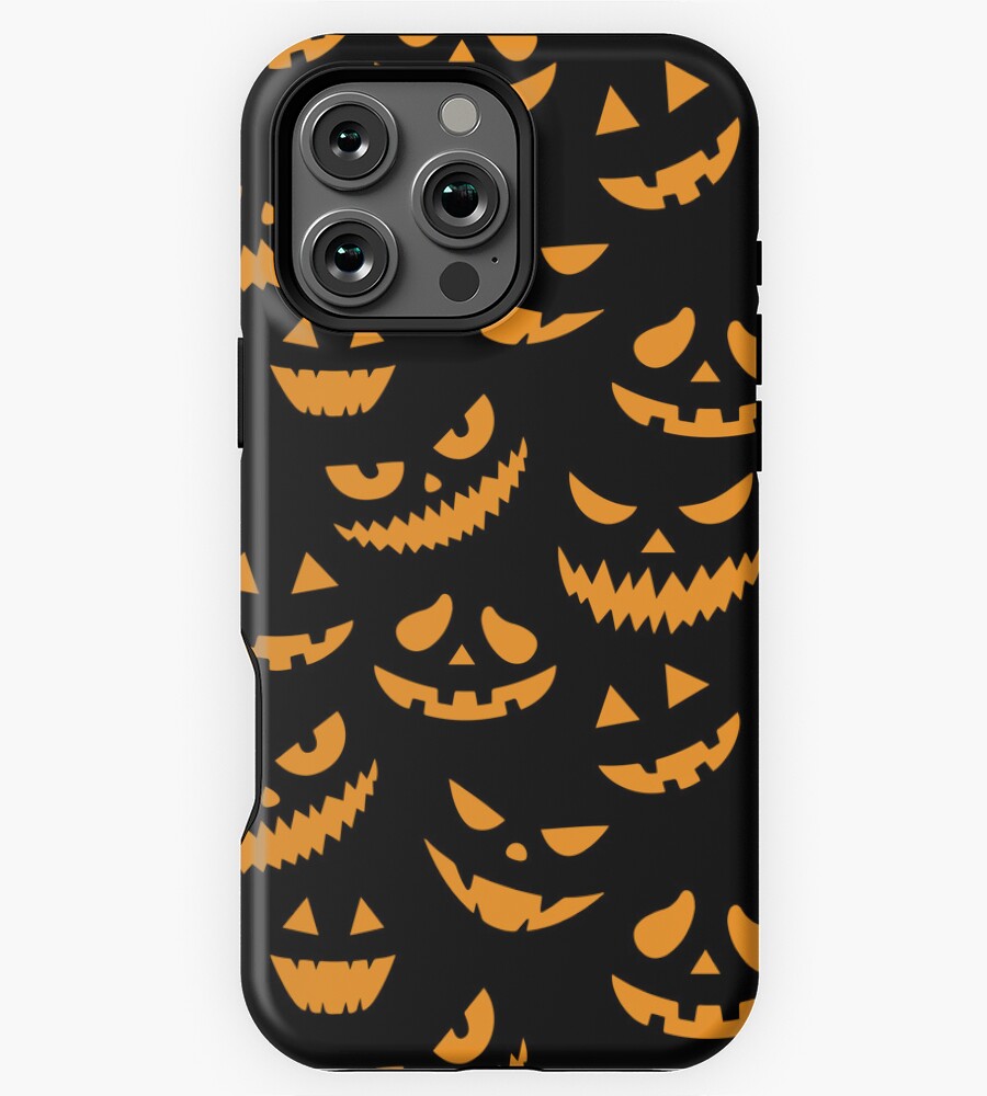 Evil Pumpkin Faces Halloween Pattern GA6156 Phone Case for iPhone 11 to ...